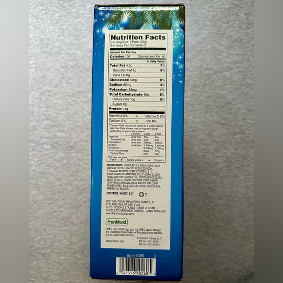 NIB Oreo Milkshake Gift Set with Cups and Spoon - Picture 4 of 6